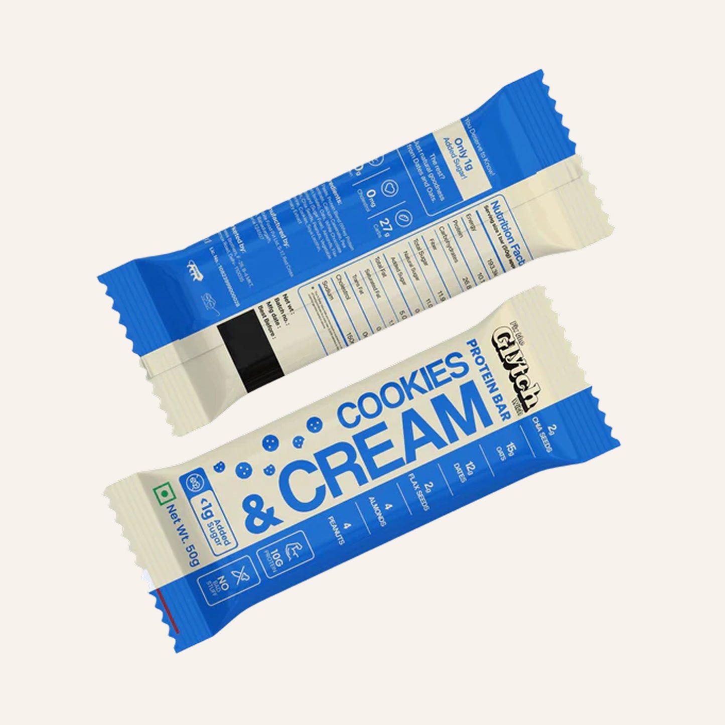 Cookies And Cream - 10g protein per bar - Pack of 6