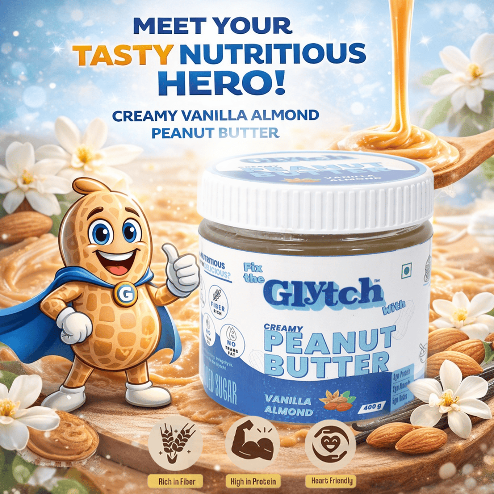 Vanilla Almond - Peanut Butter