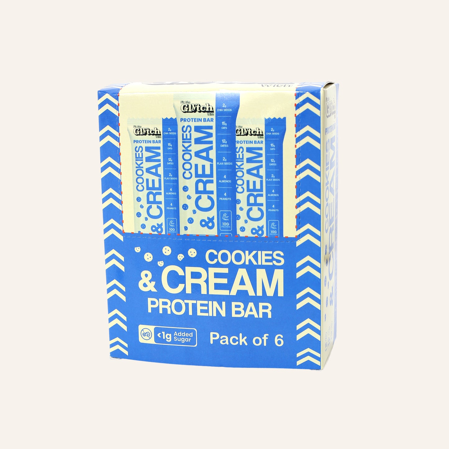 Cookies And Cream - 10g protein per bar - Pack of 6