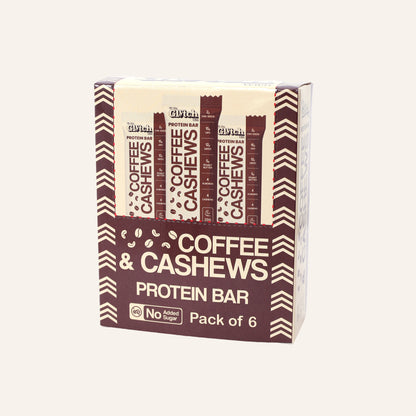 Coffee Cashew - 20g protein per bar - Pack of 6