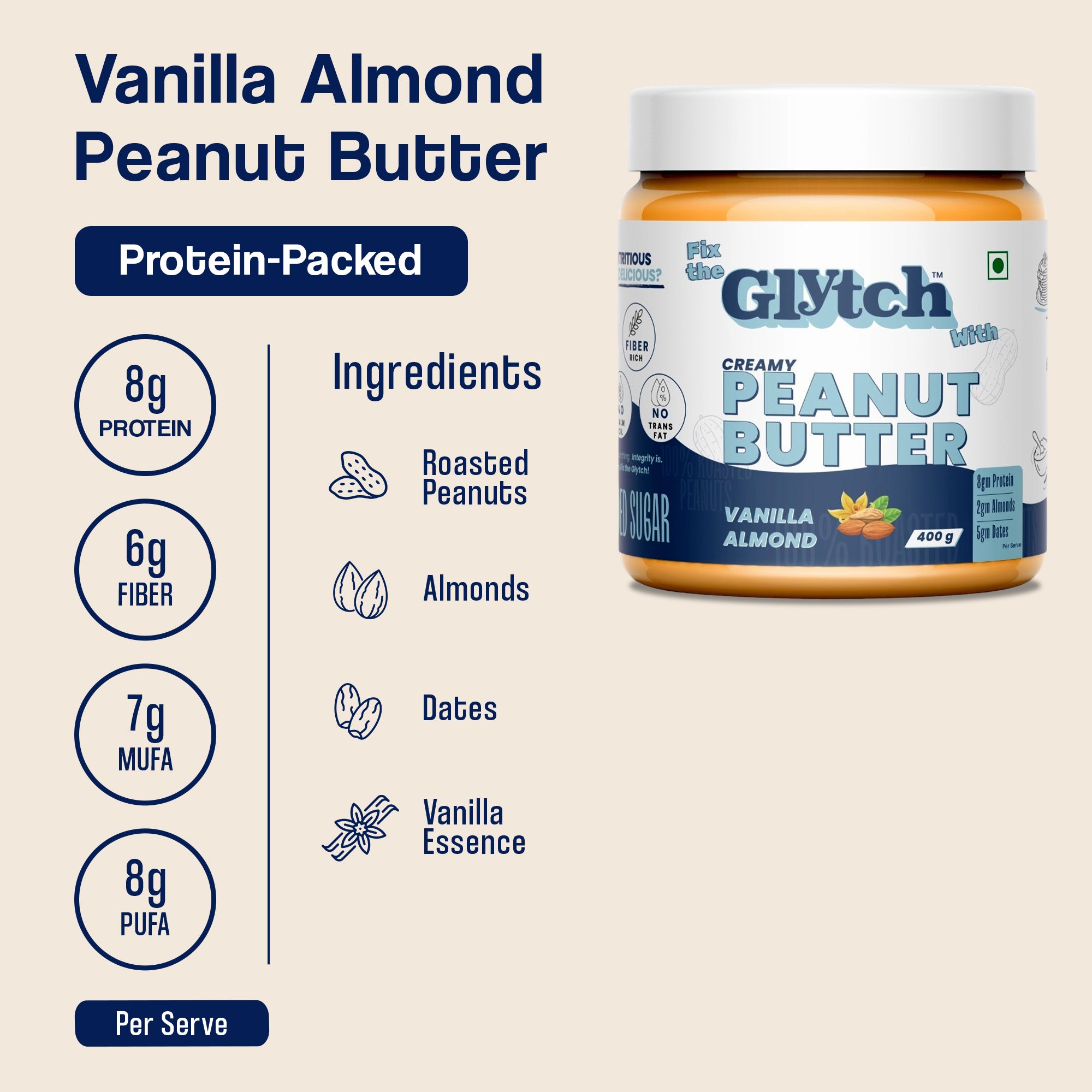 Vanilla Almond - Peanut Butter