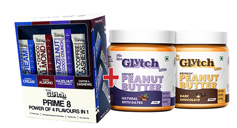 Prime 8 (Pack of 8 protein bars) + 2 Peanut Butter advantage