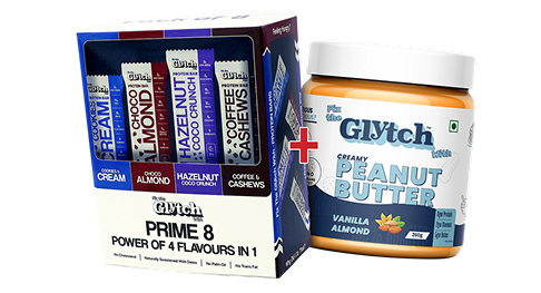 Prime 8 (Pack of 8 protein bars) + Peanut Butter advantage