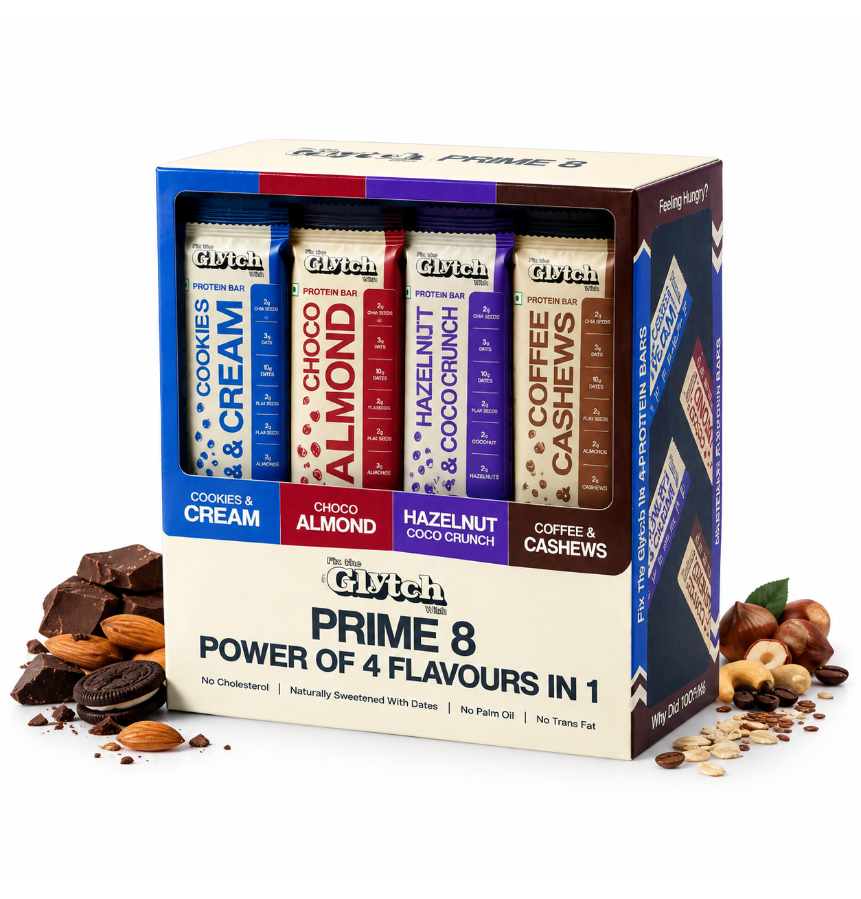 Prime 8 | Pack of 8 protein bars | 115g protein